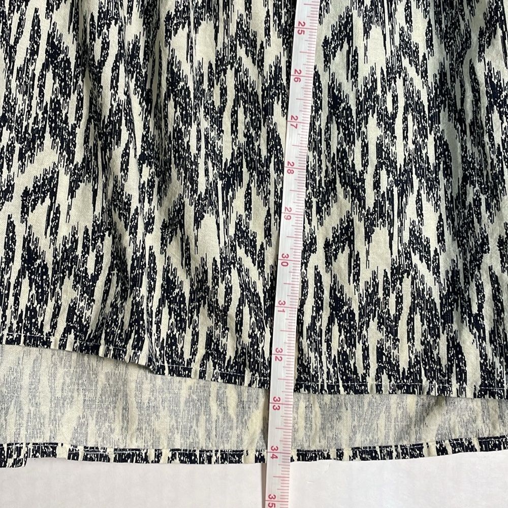 Zara Black and Off-white Dress with Embroidery and Beading Cotton/Linen Blend XL - Picture 13 of 15